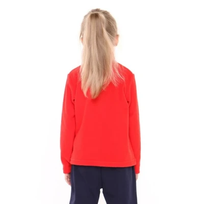 Джемпер детский флисовый, цвет красный