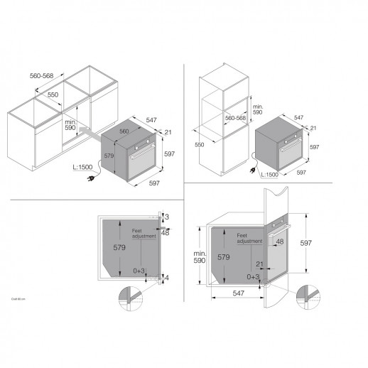 Встраиваемые электрические духовки ASKO Asko OP8687A1