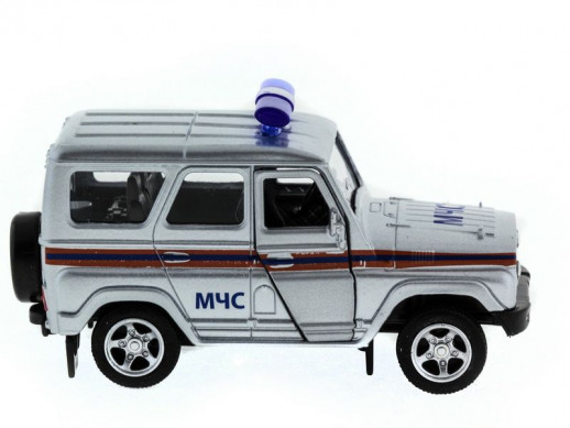 Машина "АВТОПАНОРАМА" инерц. УАЗ-469 (МЧС) 1/50, в/к 12*7*5,5 см