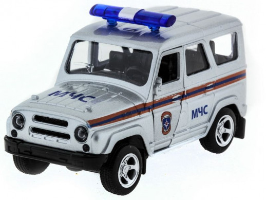 Машина "АВТОПАНОРАМА" инерц. УАЗ-469 (МЧС) 1/50, в/к 12*7*5,5 см