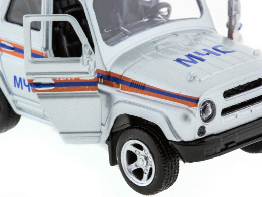 Машина "АВТОПАНОРАМА" инерц. УАЗ-469 (МЧС) 1/50, в/к 12*7*5,5 см