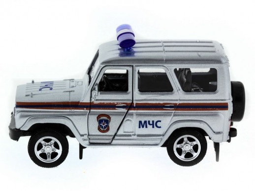 Машина "АВТОПАНОРАМА" инерц. УАЗ-469 (МЧС) 1/50, в/к 12*7*5,5 см