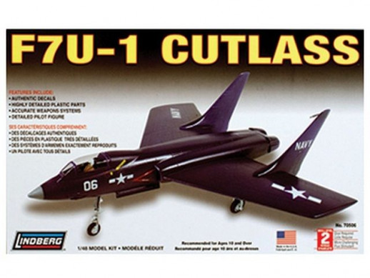 Склеиваемая модель Hawk Lindberg 1/48 F7 U1 Cutlass