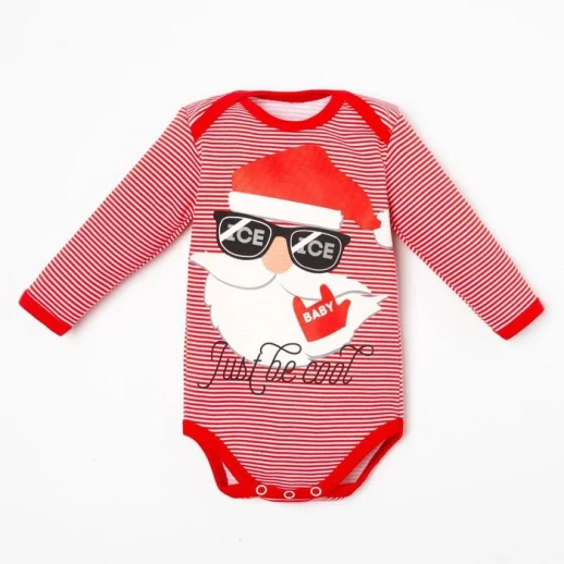 Боди с длинным рукавом Крошка Я "Be cool", цвет красный