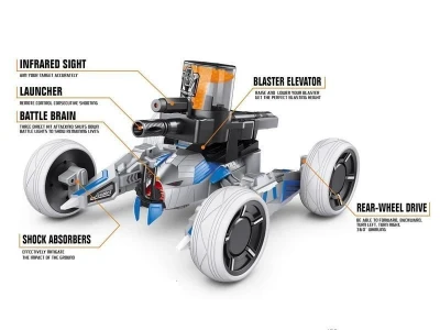 Р/У боевая машина Universe Chariot, лазер, пульки, голубая, Ni-Mh и З/У, 2.4G