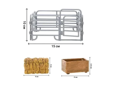 Игрушки фигурки MASAI MARA ММ205-031 в наборе серии "На ферме", 8 пр.