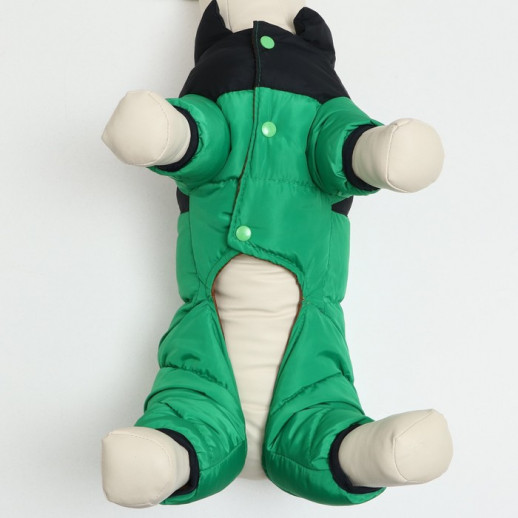 Комбинезон "Умка" (ДС 25 см, ОГ 34 см, ОШ 24 см), чёрно-зелёный