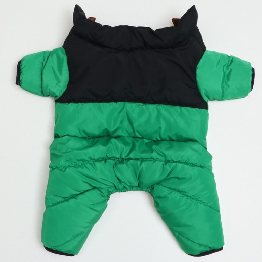 Комбинезон "Умка" (ДС 25 см, ОГ 34 см, ОШ 24 см), чёрно-зелёный