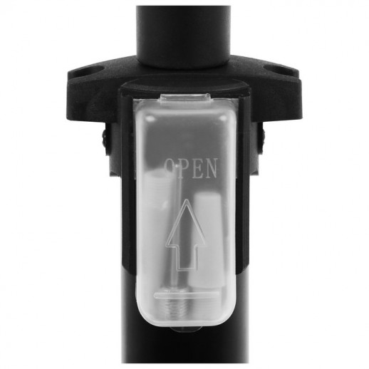 Насос напольный с иглой и насадками, пластик, цвет чёрный