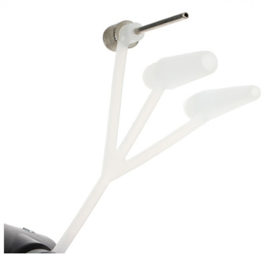 Насос напольный с иглой и насадками, пластик, цвет чёрный