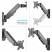 Кронштейн НАСТЕННЫЙ для монитора ONKRON ONKRON G120