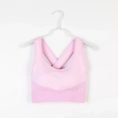 Топ женский спортивный ананас, цвет розовый, SL Russian Brand, р-р L