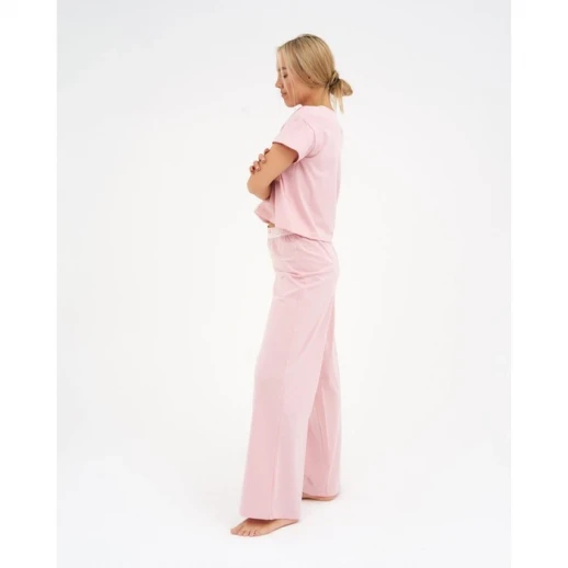 Пижама женская (футболка и брюки) KAFTAN "Basic" размер 44-46, цвет розовый