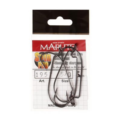 Крючки офсетные Maruto, серия Spin Pro 1957, цвет BN, № 6/0, 5 шт.