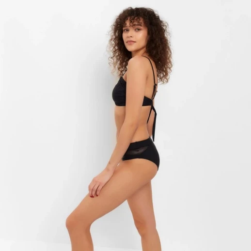 Купальник женский раздельный с лифом бандо MINAKU цвет чёрный