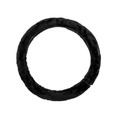 Оплетка на руль меховая, чёрный