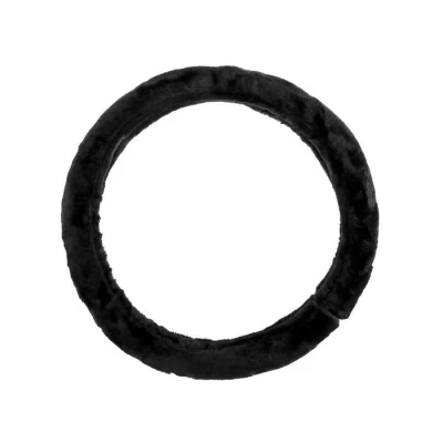 Оплетка на руль меховая, чёрный
