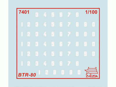 Сборная модель ZVEZDA Советский бронетранспортёр БТР-80, 1/100