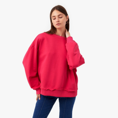 Свитшот женский MINAKU: Casual Collection цвет фуксия