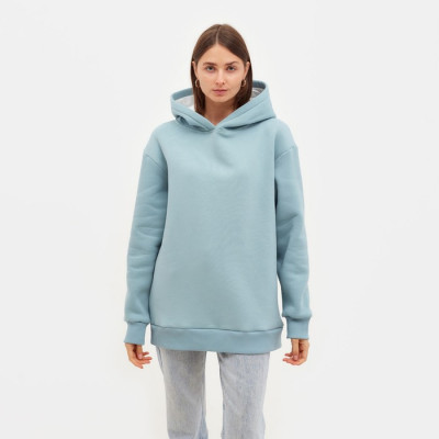 Худи женское MINAKU: Casual Collection цвет серо-голубой, р-р 50-52