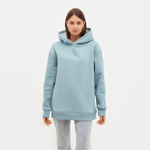 Худи женское MINAKU: Casual Collection цвет серо-голубой, р-р 50-52