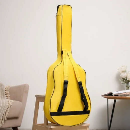 Чехол для гитары Music Life, премиум, желтый, 106х43х12см