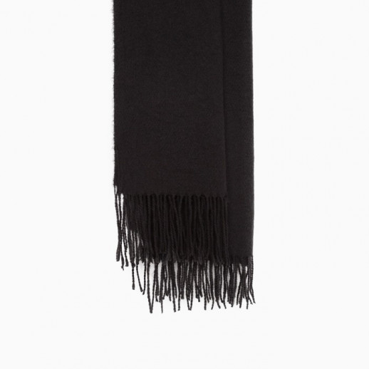 Палантин женский MINAKU однотонный цв. черный, размер 68*180 см