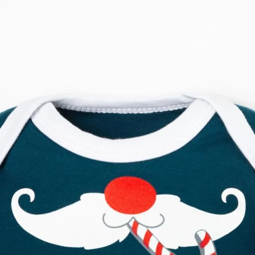 Боди детское с длинным рукавом Крошка Я «Помощник», цвет синий