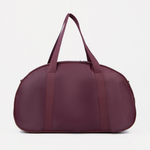 Сумка спортивная, отдел на молнии, наружный карман, длинный ремень, цвет бордовый