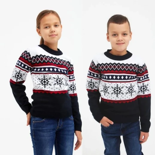 Джемпер вязаный детский KAFTAN "Snow" р.30, (98-104 см)