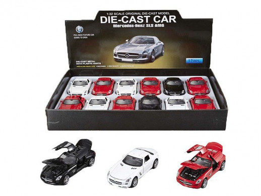 Машина MZ 1/32 Mercedes-Benz SLS инерция (1/12шт.) б/к