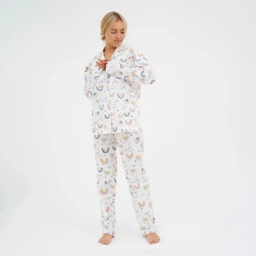 Пижама (рубашка, брюки) женская KAFTAN "Радуга" р. 44-46