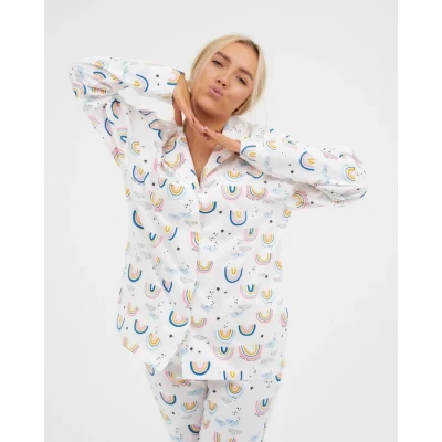 Пижама (рубашка, брюки) женская KAFTAN "Радуга" р. 44-46