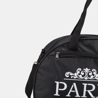 Сумка спортивная на молнии, наружный карман, длинный ремень, цвет синий