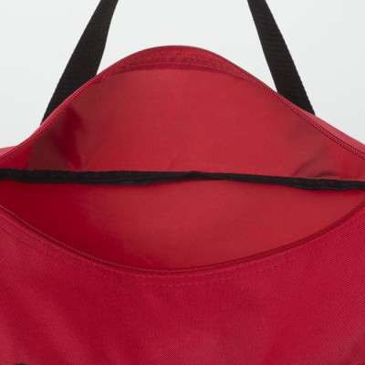 Сумка спортивная на молнии, без подкладки, цвет красный