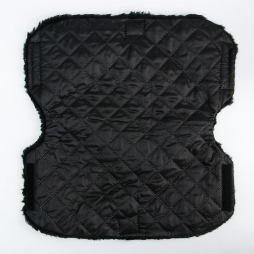 Муфта на ручку коляски, стеганная, цвет черный