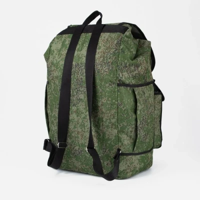 Рюкзак туристический, 55 л, отдел на шнурке, 4 наружных кармана, цвет камуфляж