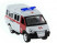 Машина "АВТОПАНОРАМА" инерц. "ГАЗель" (скорая) 1/50, в/к 14,5*8*5,5 см
