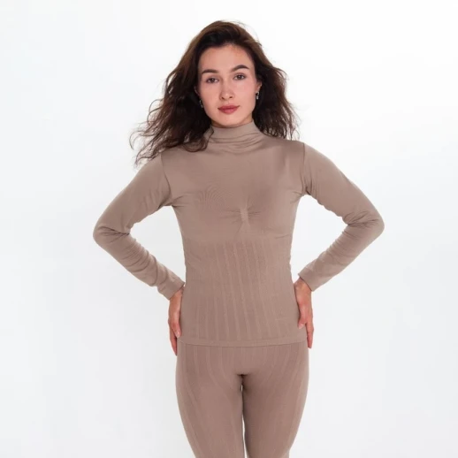 Термобельё женское (джемпер, леггинсы), цвет кофейный