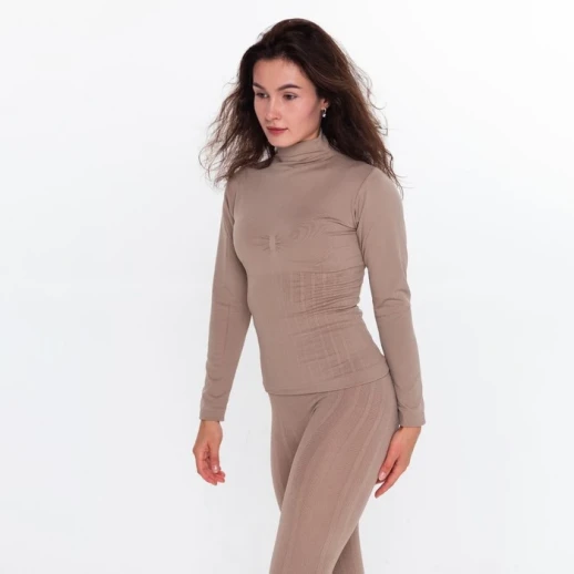 Термобельё женское (джемпер, леггинсы), цвет кофейный