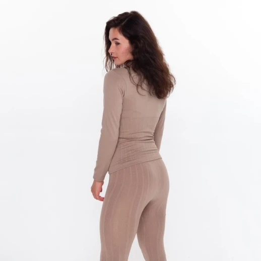Термобельё женское (джемпер, леггинсы), цвет кофейный