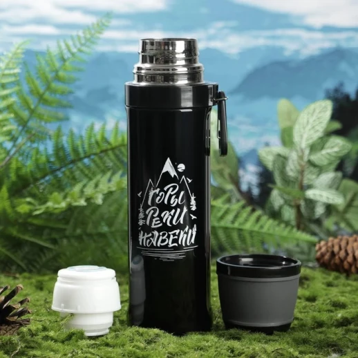 Термос с карабином «Горы», 500 мл, сохраняет тепло 14 ч