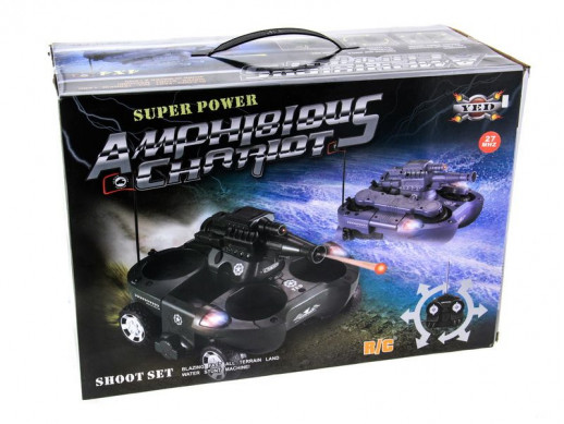 Р/У танк-амфибия YED стреляет шариками 24883