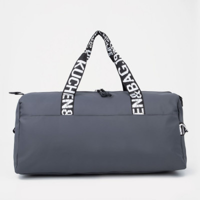 Сумка спортивная на молнии, наружный карман, цвет синий