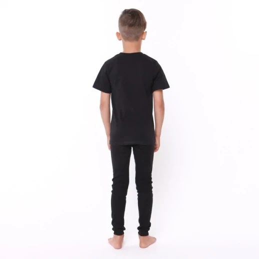 Кальсоны для мальчика, цвет черный, рост 158