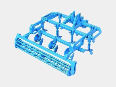 Р/У фермерский трактор Korody с диск. культиватором, мет. кузов, широкие колеса 1/24 2.4G 6CH RTR