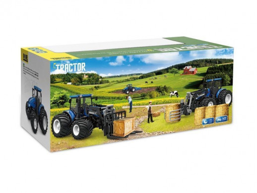 Р/У фермерский трактор Korody с диск. культиватором, мет. кузов, широкие колеса 1/24 2.4G 6CH RTR