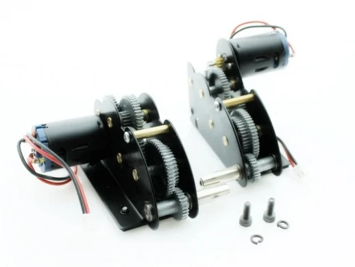 Редуктора Taigen цинковые, 4в1, 18kRPM, для танков Tiger 1 (plastic), Panther A с моторами(380)