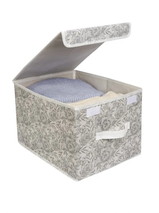 Короб для хранения Короб для хранения Grey Flower 30х40x25