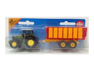 Трактор Siku 1650 Claas с прицепом для силоса